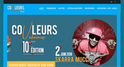 Desktop Screenshot of festival-couleursurbaines.com